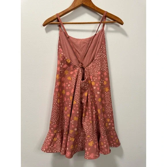 OFFLINE by Aerie Floral Rose Real Me Ruffle Exercise Dress with Shorts Medium - Picture 3 of 9